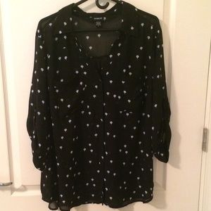 torrid Tops - Torrid size 2/2X/18-20 sheer blouse torrid Tops - Torrid size 2/2X/18-20 sheer blouse